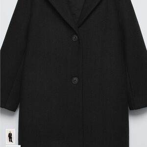 Zara Kids Black Pea Coat